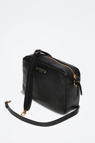 Sac bandoulière en cuir Maelys - Noir