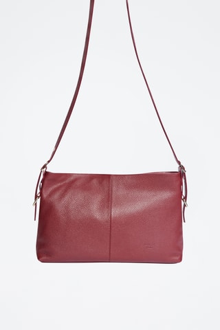 Sac bandoulière en cuir Zita - Bordeaux