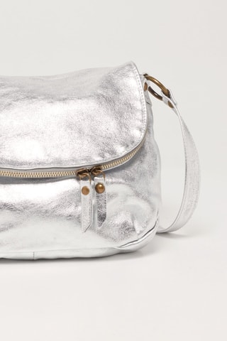 Sac bandoulière en cuir Lana - Argenté