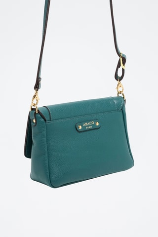 Sac bandoulière en cuir Gaby - Doré et vert
