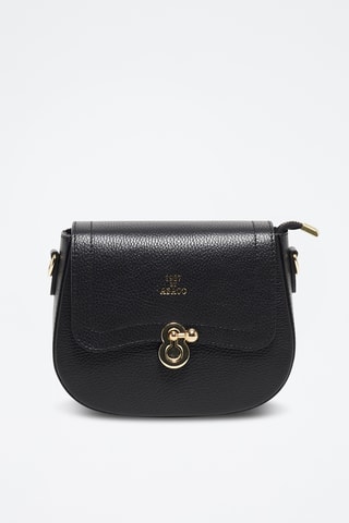 Sac bandoulière en cuir Susy - Noir