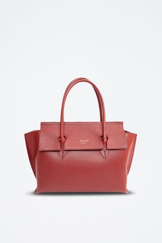 Sac à main en cuir Irena - Bordeaux