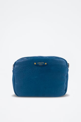 Sac bandoulière en cuir Maelys - Bleu