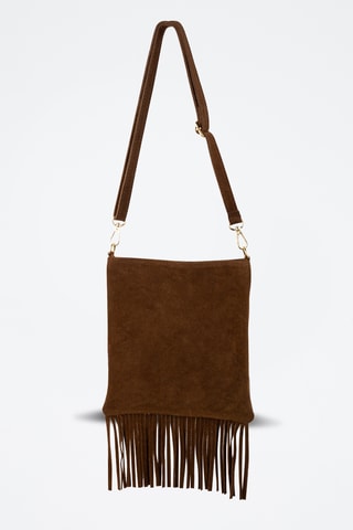 Sac bandoulière en cuir Velvet  - Marron