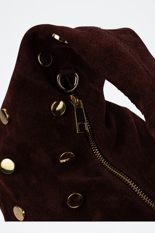 Sac à main en cuir Lennyx  - Bordeaux