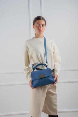 Sac à main en cuir Louis  - Bleu