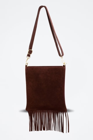 	Sac bandoulière en cuir Velvet  - Bordeaux