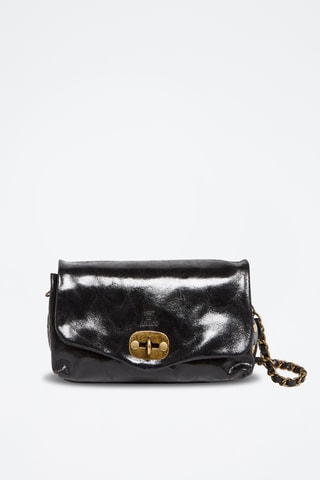 Sac bandoulière en cuir Hero - Noir