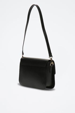 Sac bandoulière en cuir Ambre - Noir