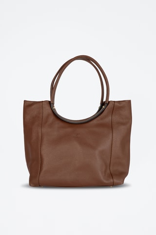 Sac à main en cuir Julia  - Marron