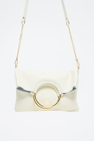 Sac à main en cuir Jany - Blanc