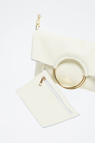 Sac à main en cuir Jany - Blanc