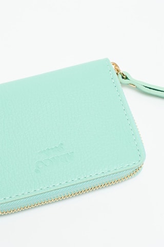 Portefeuille en cuir Mini Gali - Doré et vert