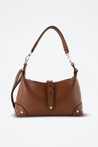 Sac bandoulière en cuir Jim - Marron