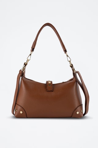 Sac bandoulière en cuir Jim - Marron