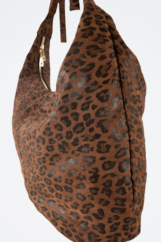 Sac porté épaule en cuir Kaelis - Marron