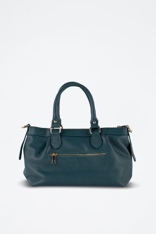 Sac bandoulière en cuir Jett - Bleu canard