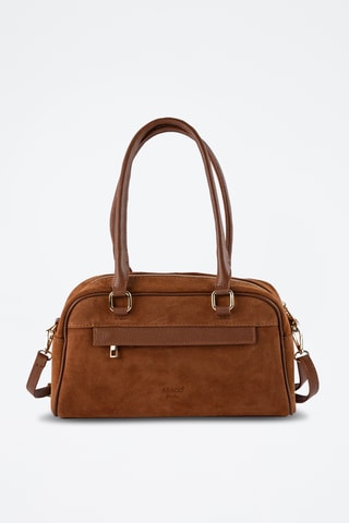 Sac porté épaule en nubuck Drew - Camel