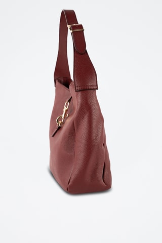 Sac bandoulière en cuir Lexid - Bordeaux