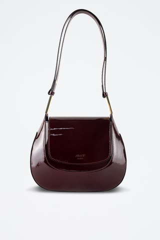 Sac bandoulière en cuir Wayne - Bordeaux