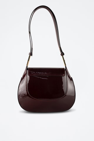 Sac bandoulière en cuir Wayne - Bordeaux