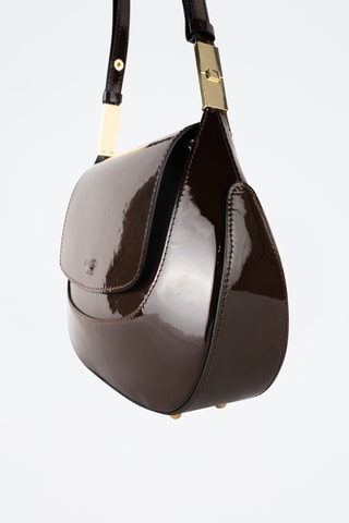 Sac bandoulière en cuir Wayne - Marron