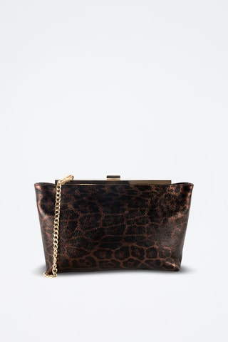 Sac bandoulière en cuir Norys - Marron