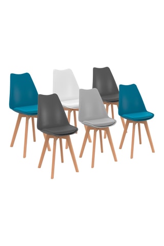 6 chaises Nordia - 46 x 79,5 x 51 cm