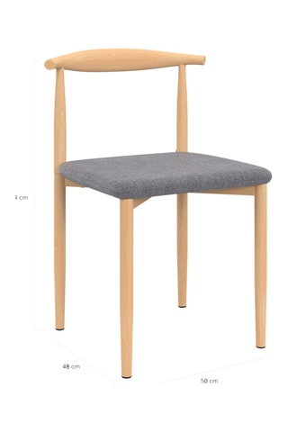 6 chaises Adam - 50 x 74 x 48 cm