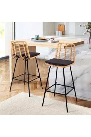 2 tabourets de bar Cuba - 47 x 102 x 52 cm