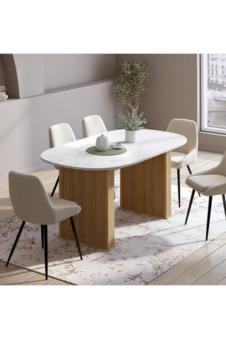 Table avec plateau extensible Marceau - 160/200 x 90 x 75 cm