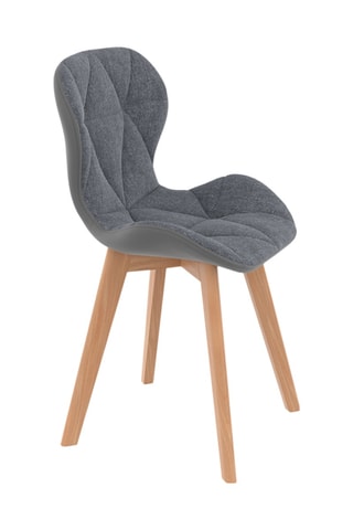 4 chaises en bois et hévéa Gladys - 50 x 48 x 79 cm