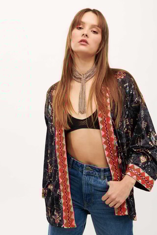 Kimono Zwart en Oranje