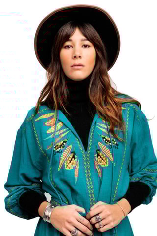 Lange Jurk Groen en Geel