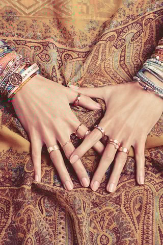 Manchetarmband Blauw