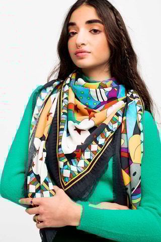 Sjaal Zwart en Blauw