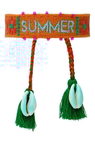 Armband lichtbruin en groen