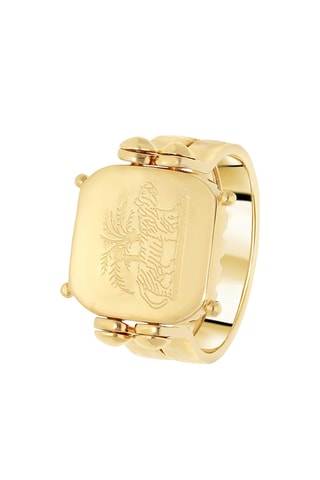 Ring - Verguld Messing en Sierstenen