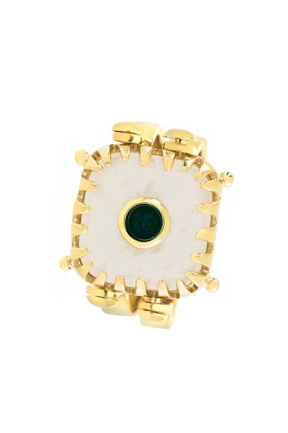 Ring - Verguld Messing en Sierstenen