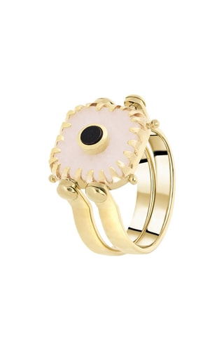 Ring - Verguld Messing en Sierstenen