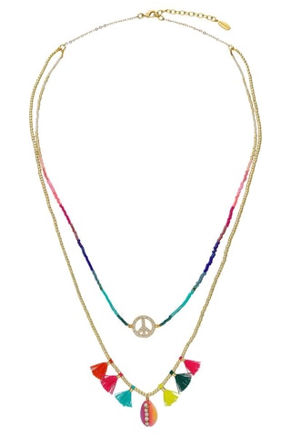 Ketting Verguld - Japanse Glasparels