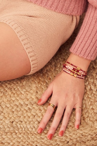 Manchetarmband Verguld Messing