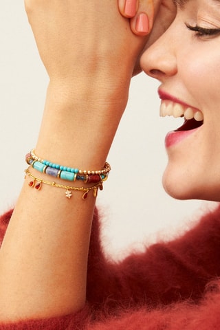 Manchetarmband Verguld Messing