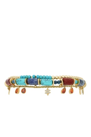 Manchetarmband Verguld Messing