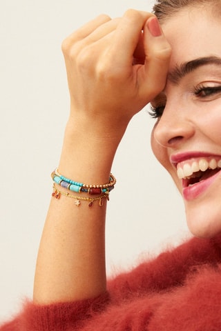 Manchetarmband Verguld Messing