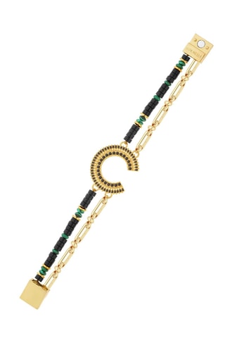 Manchetarmband Verguld Messing