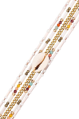 Ring - Verguld Messing Nusa - Amazoniet en Granaten