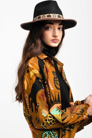 Wijde Blouse Bonaventure - Bruin