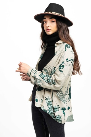 Wijde Blouse Bonaventure - Groen