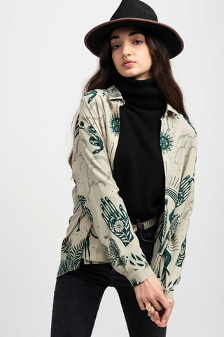 Wijde Blouse Bonaventure - Groen